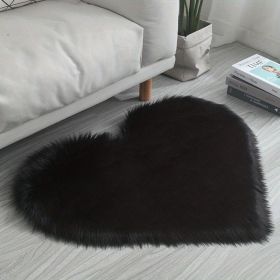 1pc Heart Shaped Area Rug, Plush Faux-Fur Carpet For Living Room & Bedroom, Home Decor Valentine's Day Decor 19.6in*23.6in/50cm*60cm