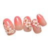 2 Box Sakura Pattern Artificial False Nails Tips Wedding Fake Nails Decoration