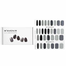 MAVENIR - Nail Sticker (Assorted Colour) - # Orora With Black Nail MHC-040 / 021175 32pcs