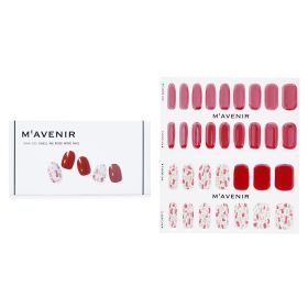 MAVENIR - Nail Sticker (Red) - # Shell We Rose Wine Nail MHA-035 / 021229 32pcs