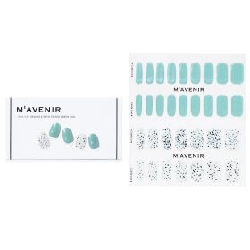 MAVENIR - Nail Sticker (Blue) - # Splinkle With Tinted Green Nail MHA-034 / 021212 32pcs