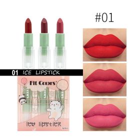 Matte Fog Easy To Color Lipstick Three Piece Suit (Color: Red)