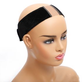 Wig fixed headband Velcro (Option: Black-B)