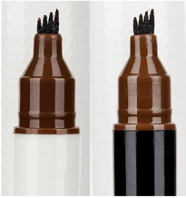Double-headed Black Rod White Rod Eyebrow Pencil (Option: Brown-White pole)