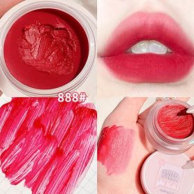 Lip Mud Jar Jelly Color Makeup Velvet Non Stick Cup Student Lipstick (Option: Style I)