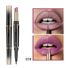 Matte Double-headed Lipstick Lip Liner Lip Lacquer (Option: 07 Color)