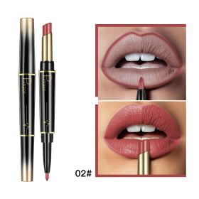 Matte Double-headed Lipstick Lip Liner Lip Lacquer (Option: 02 Color)