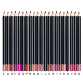 Lip Liner 3 In 1 Multifunctional Eyeliner Eyebrow Line 21 Color Wood (Option: 02Ochre)