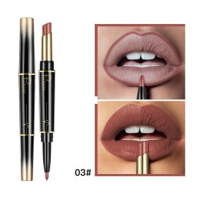 Matte Double-headed Lipstick Lip Liner Lip Lacquer (Option: 03 Color)